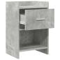 Preview: Nachttische 2 stk. Betongrau 40 x 30 x 60 cm Holzwerkstoff