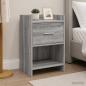 Preview: Nachttische 2 stk. Grau Sonoma 40 x 30 x 60 cm Holzwerkstoff