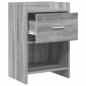 Preview: Nachttische 2 stk. Grau Sonoma 40 x 30 x 60 cm Holzwerkstoff