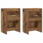 Preview: Nachttische 2 stk. Altholz 40 x 30 x 60 cm Holzwerkstoff