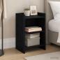 Preview: ARDEBO.de - Nachttische 2 stk. Schwarze Eiche 40 x 30 x 60 cm Holzwerkstoff