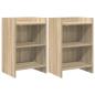 Preview: ARDEBO.de - Nachttische 2 stk. Sonoma-Eiche 40 x 30 x 60 cm Holzwerkstoff