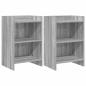 Preview: Nachttische 2 stk. Grau Sonoma 40 x 30 x 60 cm Holzwerkstoff