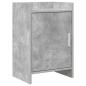 Preview: ARDEBO.de - Nachttische Betongrau 40 x 30 x 60 cm Holzwerkstoff