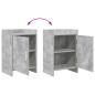 Preview: Nachttische Betongrau 40 x 30 x 60 cm Holzwerkstoff