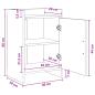 Preview: Nachttische Betongrau 40 x 30 x 60 cm Holzwerkstoff