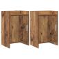 Preview: ARDEBO.de - Nachttische 2 stk. Altholz 40 x 30 x 60 cm Holzwerkstoff