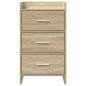 Preview: Nachttische Sonoma-Eiche 40 x 36 x 70 cm Holzwerkstoff