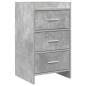 Preview: ARDEBO.de - Nachttische Betongrau 40 x 36 x 70 cm Holzwerkstoff