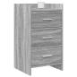 Preview: Nachttische Grau Sonoma 40 x 36 x 70 cm Holzwerkstoff