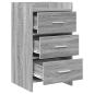 Preview: Nachttische Grau Sonoma 40 x 36 x 70 cm Holzwerkstoff
