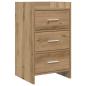 Preview: ARDEBO.de - Nachttische Artisan-Eiche 40 x 36 x 70 cm Holzwerkstoff