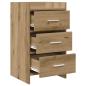 Preview: Nachttische Artisan-Eiche 40 x 36 x 70 cm Holzwerkstoff