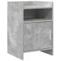 Preview: ARDEBO.de - Nachttische Betongrau 40 x 36 x 60 cm Holzwerkstoff