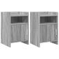 Preview: ARDEBO.de - Nachttische 2 stk. Grau Sonoma 40 x 36 x 60 cm Holzwerkstoff