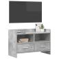 Preview: TV-Schränk 71,5 x 33 x 47 cm Betongrau Holzwerkstoff