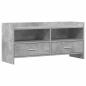 Preview: TV-Schränk 100 x 33 x 47 cm Betongrau Holzwerkstoff