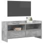 Preview: TV-Schränk 100 x 33 x 47 cm Betongrau Holzwerkstoff