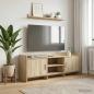 Preview: ARDEBO.de - TV-Schränk 130 x 33 x 47 cm Sonoma-Eiche Holzwerkstoff