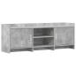 Preview: TV-Schränk 130 x 33 x 47 cm Betongrau Holzwerkstoff