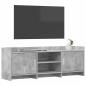 Preview: TV-Schränk 130 x 33 x 47 cm Betongrau Holzwerkstoff
