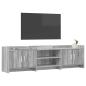 Preview: TV-Schränk 168 x 33 x 47 cm Grau Sonoma Holzwerkstoff