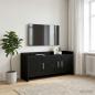 Preview: ARDEBO.de - TV-Schränk 102 x 33 x 47 cm Schwarze Eiche Holzwerkstoff