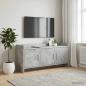 Preview: ARDEBO.de - TV-Schränk 102 x 33 x 47 cm Betongrau Holzwerkstoff