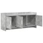 Preview: TV-Schränk 102 x 33 x 47 cm Betongrau Holzwerkstoff
