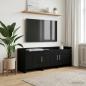 Preview: ARDEBO.de - TV-Schränk 130 x 33 x 47 cm Schwarze Eiche Holzwerkstoff