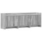 Preview: TV-Schränk 130 x 33 x 47 cm Grau Sonoma Holzwerkstoff