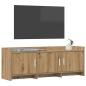 Preview: TV-Schränk 130 x 33 x 47 cm Artisan-Eiche Holzwerkstoff