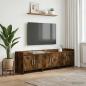 Preview: ARDEBO.de - TV-Schränk 168 x 33 x 47 cm Geräucherte Eiche Holzwerkstoff