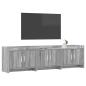 Preview: TV-Schränk 168 x 33 x 47 cm Grau Sonoma Holzwerkstoff