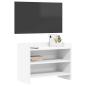 Preview: TV-Schränk 60 x 33 x 47 cm Weiß Holzwerkstoff