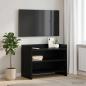 Preview: ARDEBO.de - TV-Schränk 60 x 33 x 47 cm Schwarze Eiche Holzwerkstoff