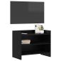 Preview: TV-Schränk 60 x 33 x 47 cm Schwarze Eiche Holzwerkstoff