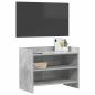 Preview: TV-Schränk 60 x 33 x 47 cm Betongrau Holzwerkstoff