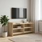 Preview: ARDEBO.de - TV-Schränk 100 x 33 x 47 cm Sonoma-Eiche Holzwerkstoff