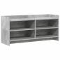 Preview: TV-Schränk 100 x 33 x 47 cm Betongrau Holzwerkstoff