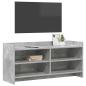 Preview: TV-Schränk 100 x 33 x 47 cm Betongrau Holzwerkstoff