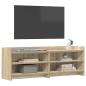 Preview: TV-Schränk 135 x 33 x 47 cm Sonoma-Eiche Holzwerkstoff