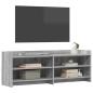 Preview: TV-Schränk 135 x 33 x 47 cm Grau Sonoma Holzwerkstoff