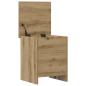 Preview: Aufbewahrungstruhe Artisan-Eiche 40 x 40 x 50 cm Holzwerkstoff