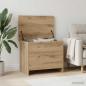 Preview: Aufbewahrungstruhe Artisan-Eiche 60 x 40 x 50 cm Holzwerkstoff