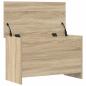 Preview: Aufbewahrungstruhe Sonoma-Eiche 80 x 40 x 50 cm Holzwerkstoff
