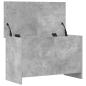 Preview: Aufbewahrungstruhe Betongrau 80 x 40 x 50 cm Holzwerkstoff