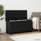 Preview: ARDEBO.de - Aufbewahrungstruhe mit Speicher Schwarze Eiche 100 x 40 x 50 cm