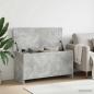 Preview: ARDEBO.de - Aufbewahrungstruhe Betongrau 100 x 40 x 50 cm Holzwerkstoff