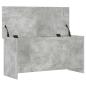 Preview: Aufbewahrungstruhe Betongrau 100 x 40 x 50 cm Holzwerkstoff